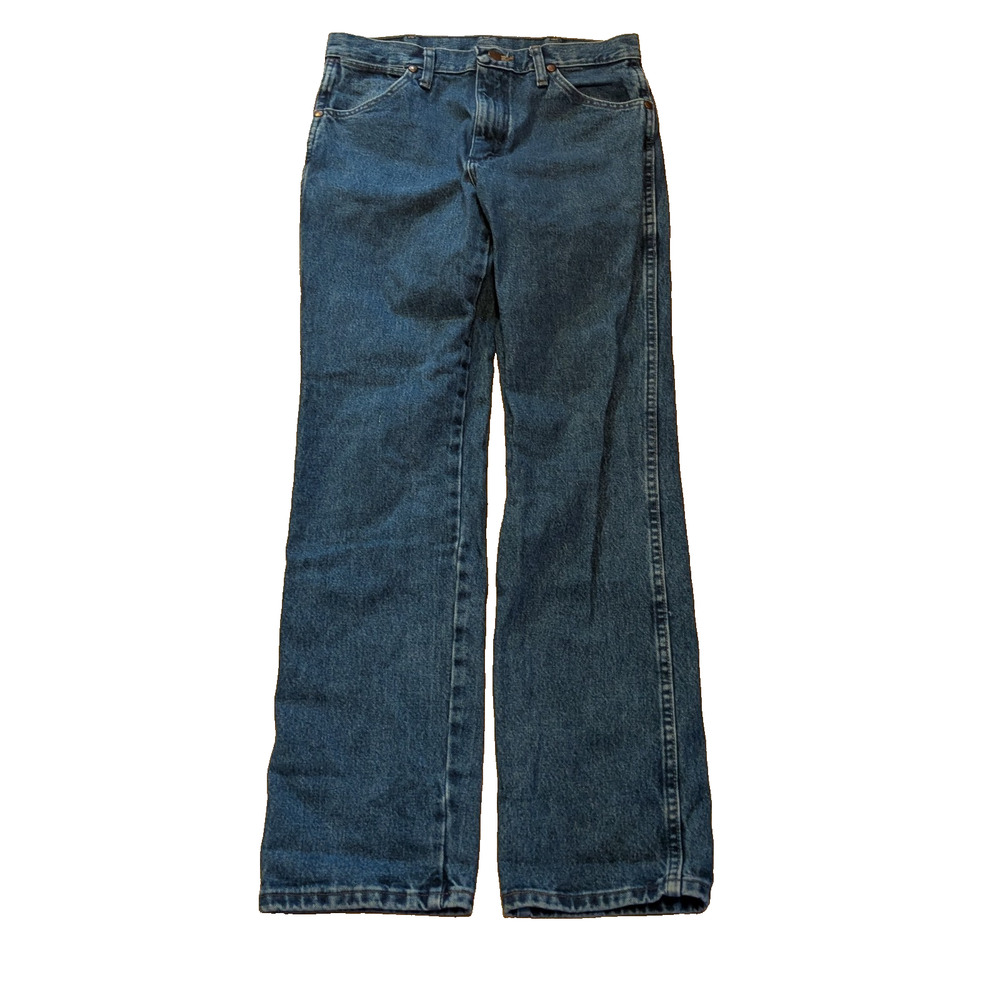 Wrangler Jeans Men's Blue 30x32 Straight Leg Classic Denim Cotton Western 90s